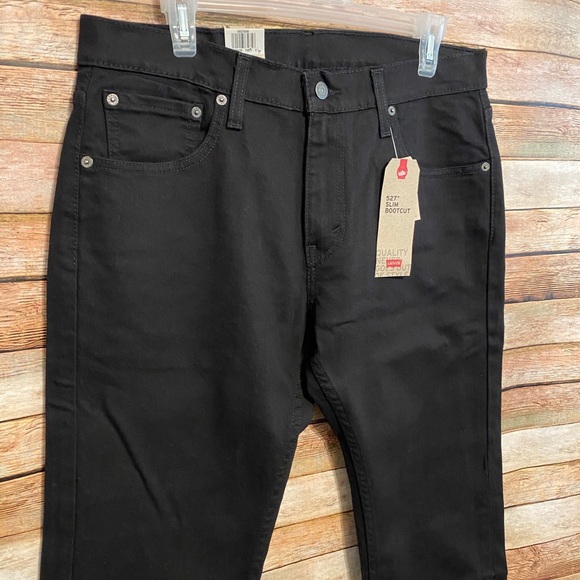 NWT Levi’s 527 Slim Fit Bootcut Black Stretch Jean - Picture 2 of 7